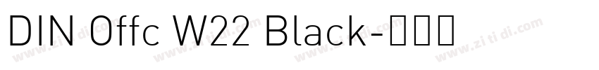 DIN Offc W22 Black字体转换